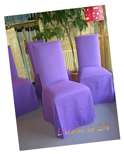 housses de chaises passepoiles