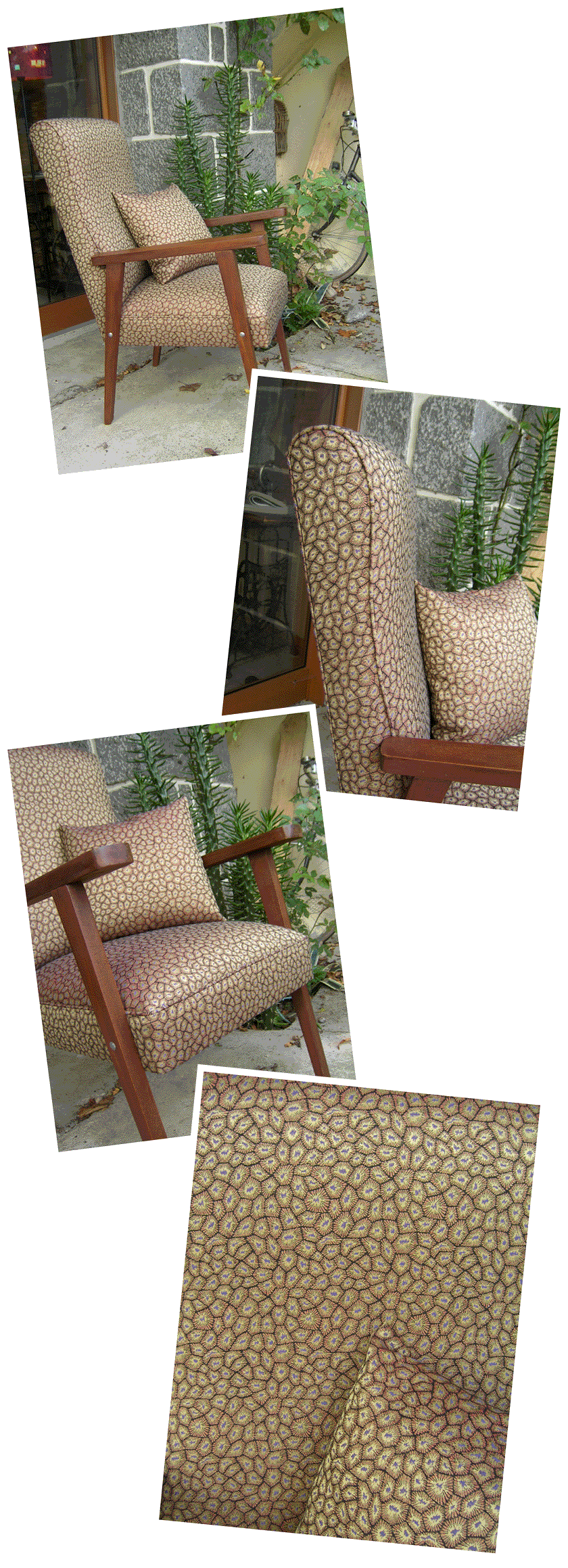 fauteuil des annes 50 tissus de chez Casal