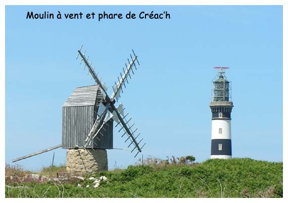 moulin  vent et phare du Crac'h