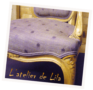 cabriolet louis XV - dtail du double passepoil