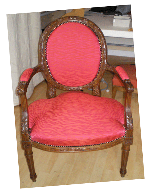 Chaise  Louis XVI en crin